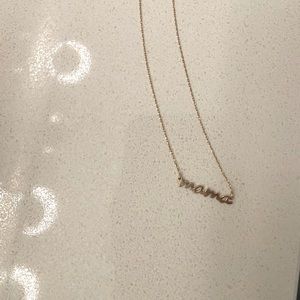 14k Mama necklace, 15 inches